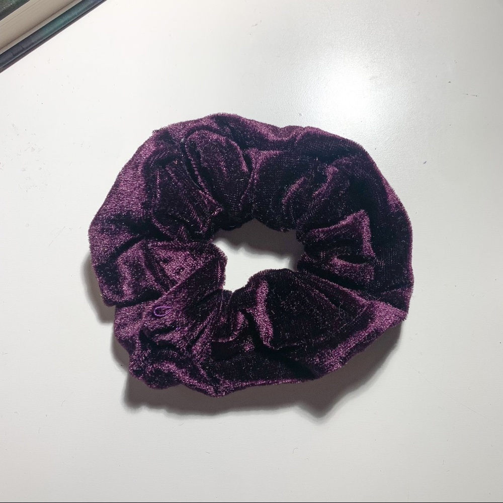 Purple Velvet Scrunchie